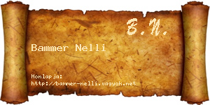 Bammer Nelli névjegykártya